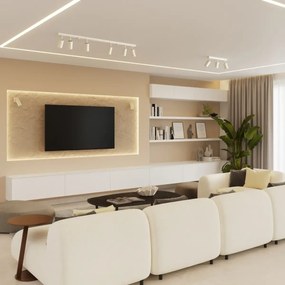 Φωτιστικό τοίχου RING μπεζ,ατσάλι,1xmax 10W LED