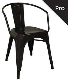 RELIX Πολυθρόνα-Pro, Μέταλλο Βαφή Μαύρο 52x49x72cm