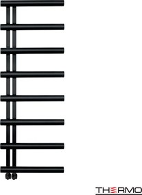 Thermo Accent Silk Black - Θερμαινομενη πετσετοκρεμάστρα - 50x140 cm