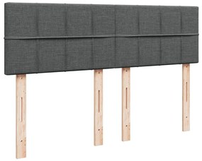 ΚΡΕΒΑΤΙ BOXSPRING ΜΕ ΣΤΡΩΜΑ ΣΚΟΥΡΟ ΓΚΡΙ 140X190 ΕΚ. ΥΦΑΣΜΑΤΙΝΟ 3289752