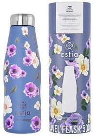 Estia 01-16654 Save Aegean Μπουκάλι Θερμός 500ml, Garden blue