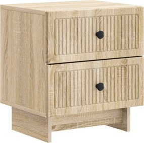 vidaXL Κομοδίνο 2 τμχ. Sonoma Δρυς 43 x 34,5 x 47,5 εκ