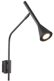Φωτιστικό Επίτοιχο Aca YL22801WBK CLOUZOT Μαύρο Ματ (Black Mat)