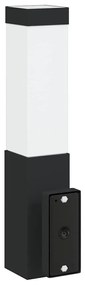 vidaXL Εξωτερικά Φωτιστικά Τοίχου 2 pcs Μαύρο 10.5 x 6 x 35 εκ.