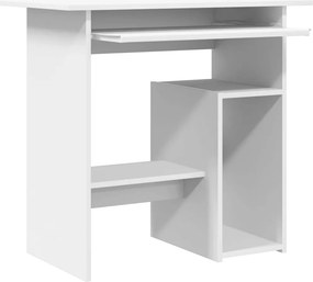 vidaXL Γραφείο Λευκό 80 x 45 x 74 εκ. από Επεξ. Ξύλο