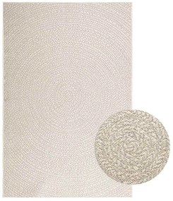 vidaXL Χαλί ZIZUR Κρεμ Όψη Γιούτας Εσωτ. & Εξωτ. Χώρου 140 x 200 εκ.