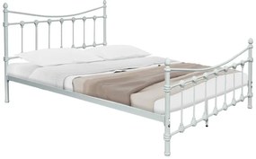 Κρεβάτι Beowulf λευκό μεταλλικό 140x190x102εκ 147.6x194x102 εκ.