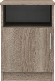 Κομοδίνο Galdi pakoworld σε καρυδί απόχρωση 40x45x60εκ