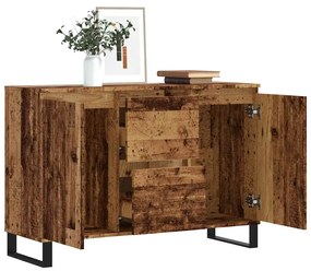 vidaXL Μπουφές Παλιό ξύλο 101,5 x 35 x 70 εκ. από Επεξεργασμένο Ξύλο