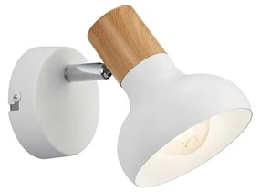 Σποτ RL Lighting Latika R81521031 Λευκό με απομίμηση Ξύλο