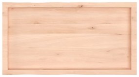 vidaXL Επιφάνεια Τραπεζιού 100x50x(2-6)εκ Ακατέργαστο Μασίφ Ξύλο Δρυός