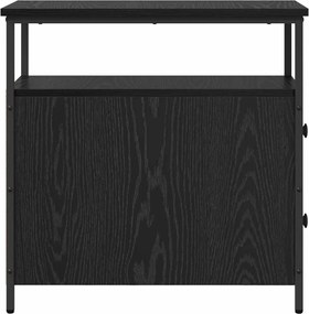 vidaXL Κομοδίνο Μαύρη δρυς 30 x 60 x 60 εκ. Επεξεργασμένο ξύλο