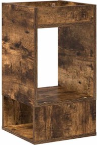 vidaXL End Table Καπνιστό Δρύς 30 x 30 x 56 εκ. Επεξεργασμένο ξύλο