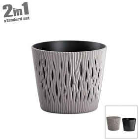 MarHome ΓΛΑΣΤΡΑ (2 ΣΕ 1) ΜΟΚΚΑ SANDY ROUND ΣΤΡΟΓΓΥΛΗ Φ15.8x13.8cm 10/80ΚΙΒ 09-DSR160-7529U