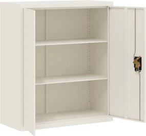 vidaXL Αρχειοθήκη Λευκή 90 x 40 x 105 εκ. από Ατσάλι