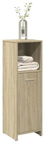 vidaXL Στήλη Μπάνιου Sonoma Δρυς 30 x 30 x 95 εκ. Επεξεργασμένο Ξύλο