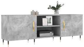 vidaXL Έπιπλο Τηλεόρασης Γκρι Σκυροδέματος 150x30x50 εκ. Επεξ. Ξύλο