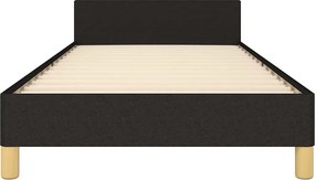vidaXL Σκελετός Κρεβατιού Χωρίς Στρώμα Μαύρο 100x200 εκ. Υφασμάτινο