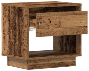 vidaXL Κομοδίνο 2 τεμάχια Παλιού Ξύλου 45x34x45 εκ Κατασκευασμένη Ξυλεία