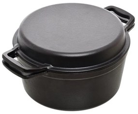 ESTIA ΚΑΤΣΑΡΟΛΑ IRON 2 ΣΕ 1 ΜΑΝΤΕΜΕΝΙΑ  25cm ΜΕ ΚΑΠΑΚΙ-ΤΗΓΑΝΙ