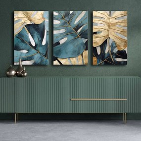 Decorative Canvas Painting (3 Pieces) 3P4570GSC-014 Multicolor