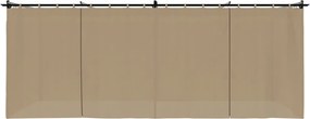 vidaXL Κιόσκι με Κουρτίνες Taupe 6x3 μ. Ατσάλινο