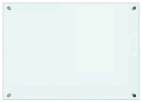 vidaXL Πλάτη Κουζίνας Λευκή 70 x 50 εκ. από Ψημένο Γυαλί