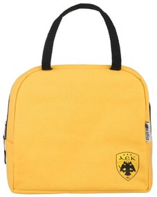 Τσάντα Φαγητού Ισοθερμική AEK BC 00-19297 24x11,5x20cm 6lt Yellow-Black Estia 100% Βαμβάκι
