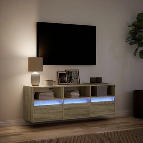 ΈΠΙΠΛΟ ΤΟΙΧΟΥ ΤΗΛΕΟΡΑΣΗΣ ΜΕ LED SONOMA ΔΡΥΣ 130X31X45 ΕΚ. 852343