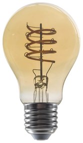 LED FILAMENT E27 DIM A60 AMBER SPIRAL 4W 1800K 230V AC 270LM RA80 ACA ELIOR4WWSDIMAM