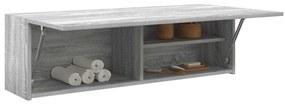 Ντουλάπι τοίχου μπάνιου Γκρι Sonoma 100x25x30 cm - Γκρι