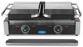 Contact Grill - Grooved - Double Grill Plate - 2 x 22cm