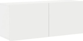 vidaXL Ντουλάπι Τοίχου Τηλεόρασης Λευκό 100 x 30 x 41 εκ.