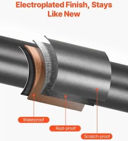 VEVOR Cordless Table Lamp 2PCS Rechargeable Battery Desk Lamp Fabric Shade Black