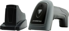 GTCODESTAR barcode scanner GT-1901C με βάση, 1D &amp; 2D, ενσύρματο &amp; ασύρματο, Bluetooth, 2000mAh, μαύρο