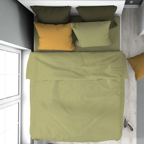 Παπλωματοθήκη Υπέρδιπλη (220x240) Dimcol Solid Πράσινο