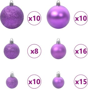 vidaXL Τεχνητό Χριστουγεννιάτικο Δέντρο με Άξονα με βάση Λευκό 270 cm