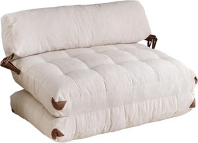 Διθέσιος Καναπές Λευκό FOLD 75x120x79