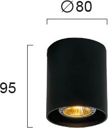 Σποτ Μονόφωτο Viokef Dice Black 4144201