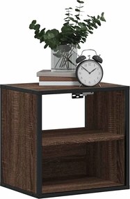 vidaXL Κομοδίνο επίτοιχο ντουλάπι καφέ δρυς 40x31x39,5 cm