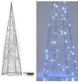 Δεντράκι Με Φως Ασημί 80cm
