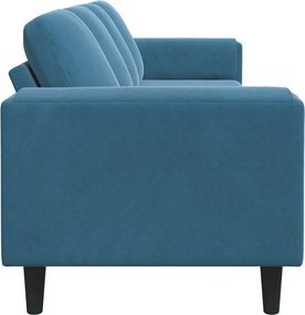 vidaXL Καναπές σαλονιού Μπλε 250 x 77 x 76 εκ.