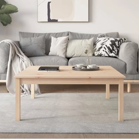 vidaXL Τραπεζάκι Σαλονιού Γκρι 100x100x40 εκ. από Μασίφ Ξύλο Πεύκου