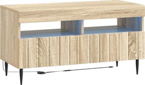 vidaXL 5 Τεμάχια LED Τηλεοπτικού Ντουλαπιού Sonoma Δρυς