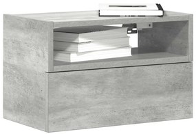 vidaXL Κομοδίνο Επιτοίχιο Γκρι Σκυροδέματος 45x26x28,5 εκ.