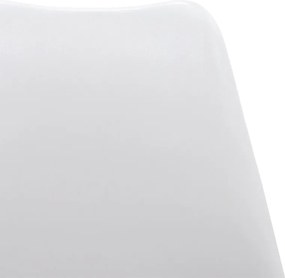 Καρέκλα Gaston pakoworld PP-PU λευκό-φυσικό πόδι