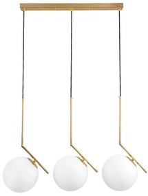 Φωτιστικό Οροφής Monroe 00955 E27 74x25x50cm White-Gold GloboStar