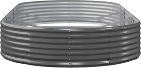 vidaXL Ζαρντινιέρα Ανθρακί 600x140x36εκ Γαλβανισμένος χάλυβας