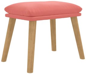 vidaXL Υποπόδιο Ροζ 45x29,5x35 εκ. Βελούδινο