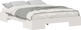 vidaXL Σκελετός Κρεβατιού Λευκό 150 x 200 cm